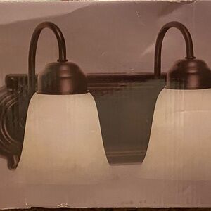 Chapter Three-Light Vanity Light Fixture, Oil-Rubbed Bronze Finish new in box